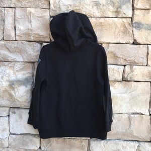 NWT Star Wars Millennium Falcon Pull On Black Hoodie SweatShirt Boys 4T